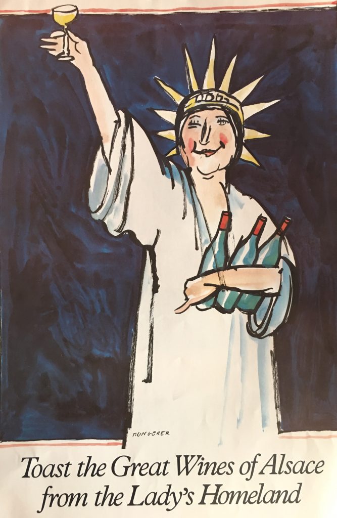 Commémoration Centenaire de la Statue de la Liberté - 1986 - Affiche Tomi UNGERER AJI Magazine